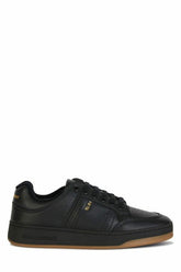Tênis Saint Laurent Elegant Black Cano Baixo em Couro